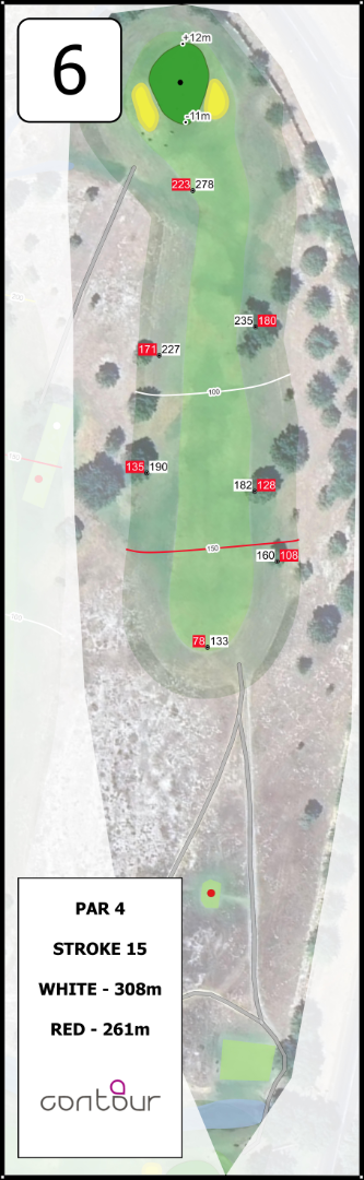 Course Layout - Hole 6