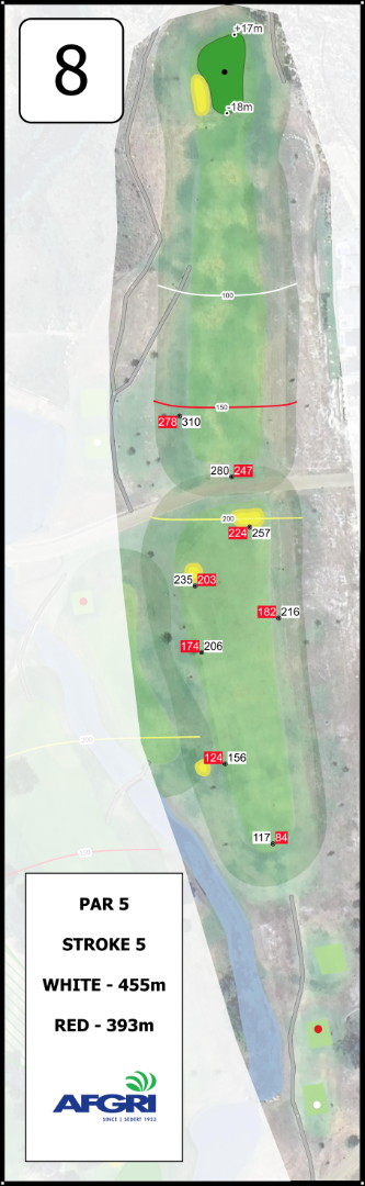 Course Layout - Hole 8