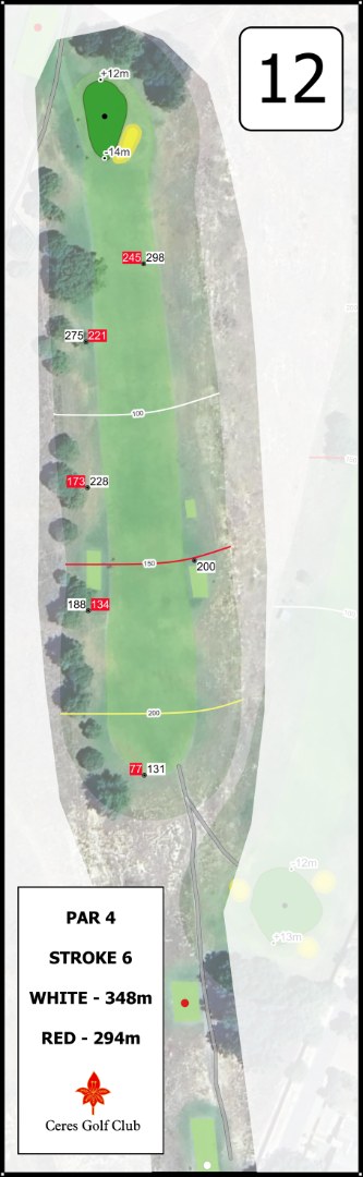 Course Layout - Hole 12
