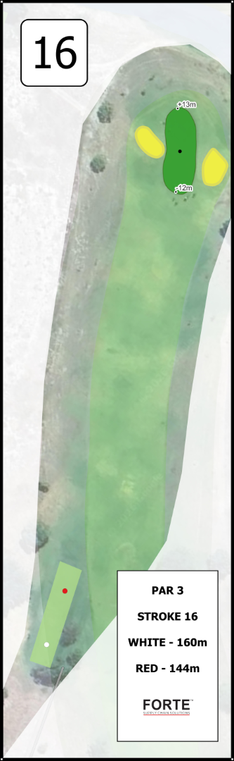 Course Layout - Hole 16